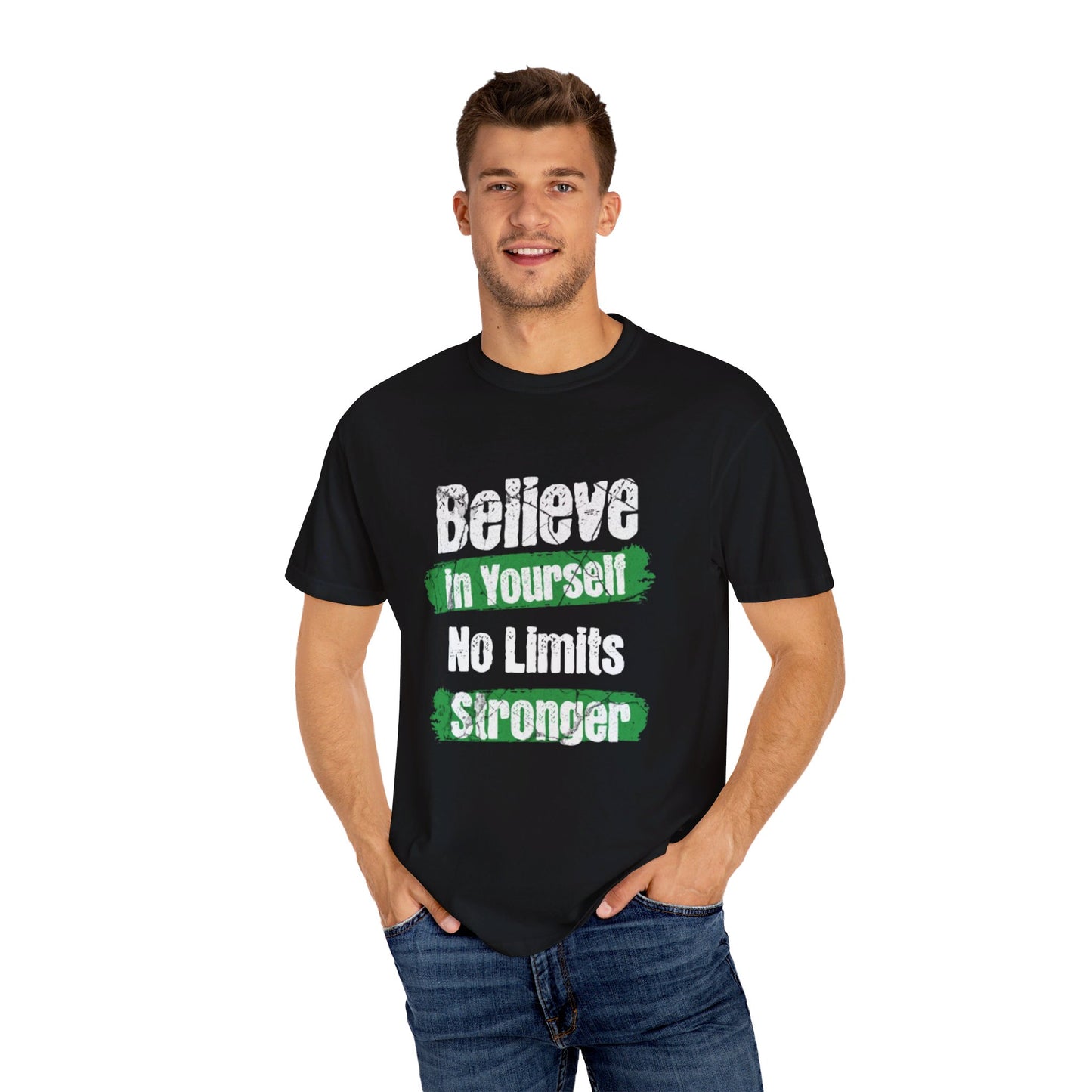 Believe in Yourself, No Limits, Stronger: Motivational T-Shirts for Confidence and Resilience